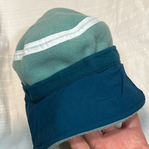 NWT RARE Patagonia Kids M Hip Flop Fleece Bucket HAT 1999 🔥 Blue - Picture 13 of 17